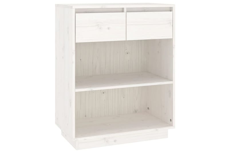 Konsolbord vit 60x34x75 cm massiv furu - Vit - Möbler - Bord