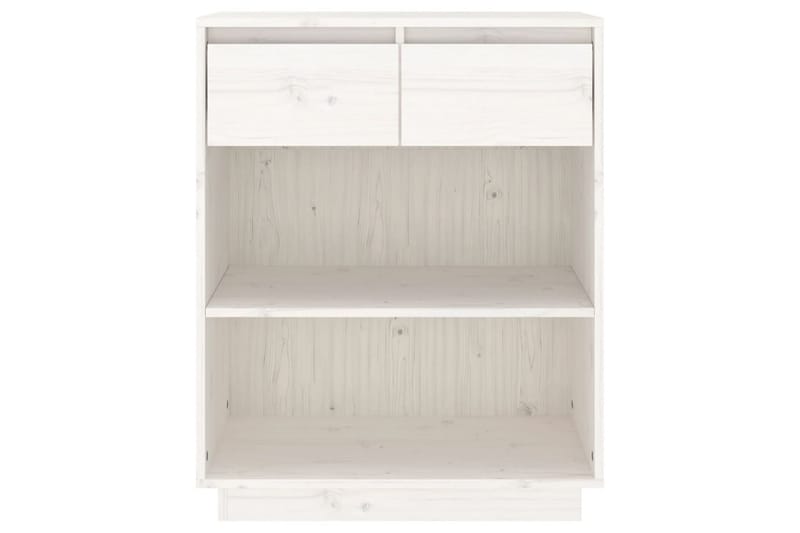 Konsolbord vit 60x34x75 cm massiv furu - Vit - Möbler - Bord