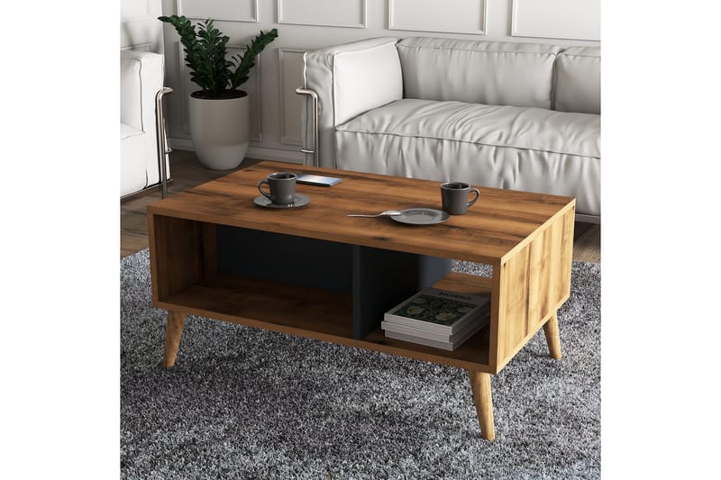 KONTA Soffbord 90x54x90 cm Brun - Möbler - Bord