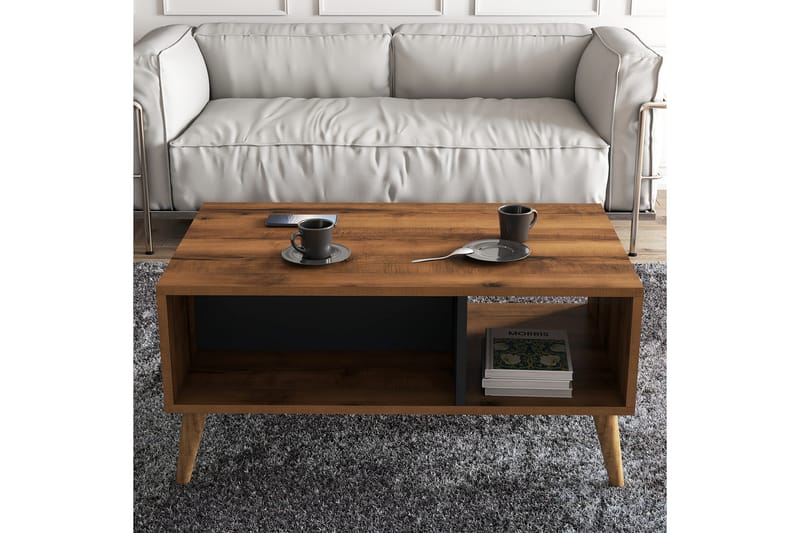 KONTA Soffbord 90x54x90 cm Brun - Möbler - Bord