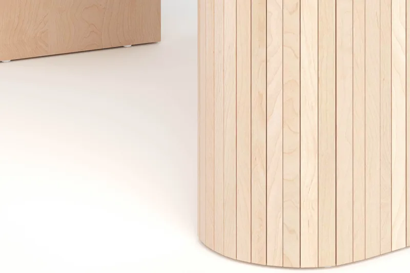 Kopparbo Matbord 160 cm - Ljust vitlaserat ekträ - Möbler - Bord