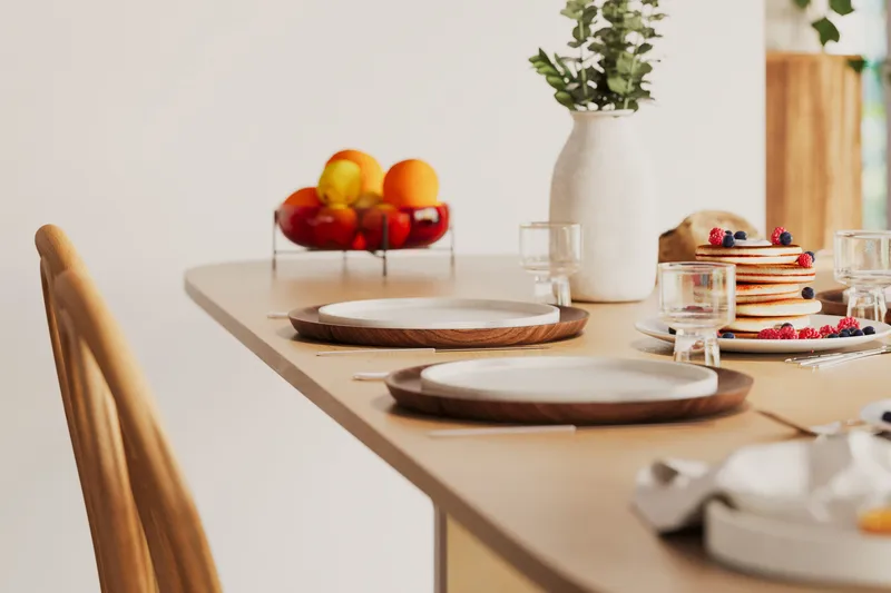 Kopparbo Matbord 240 cm - Ljust vitlaserat ekträ - Möbler - Bord