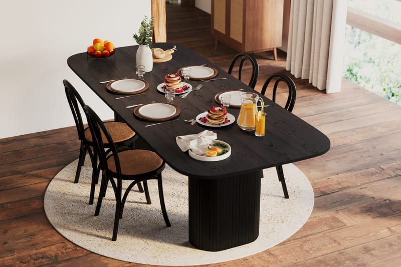 Kopparbo Matbord 240cm - Svart trä - Möbler - Bord
