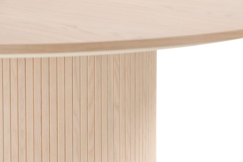 Kopparbo Runt Matbord 180 cm - Vitlaserat Ek / Ljus / Trä - Möbler - Bord