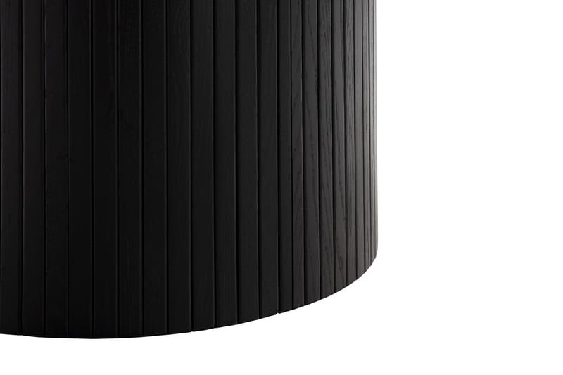 Kopparbo Runt Matbord i trä 130 cm - Svart / Ribbad - Möbler - Bord