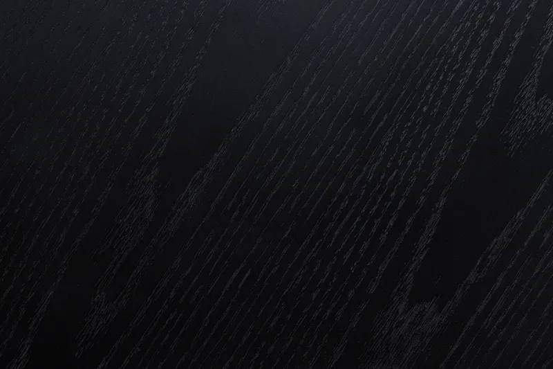 Kopparbo Runt Stort Matbord 180 cm för 8 personer - Svart Trä / Ribbad - Möbler - Bord