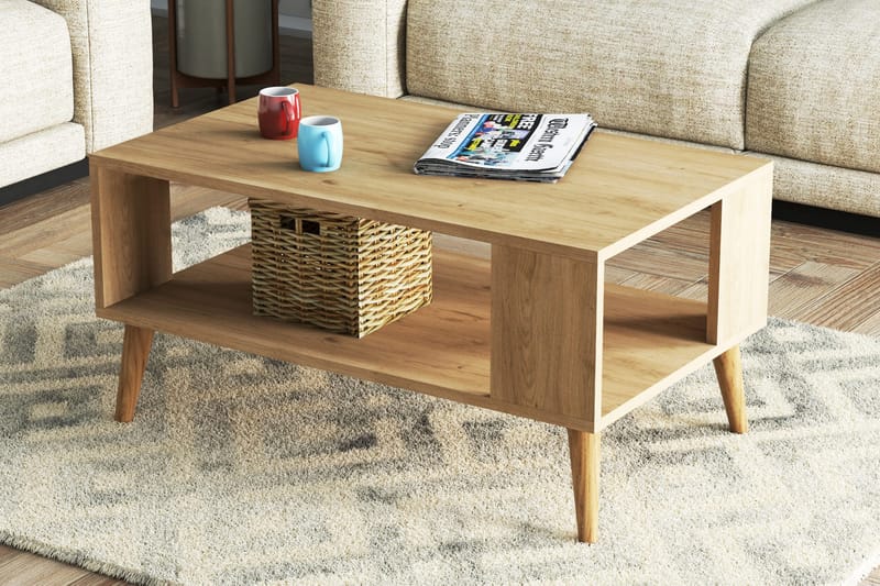 KROGSTA Soffbord 90x54x90 cm Ek - Bord - Soffbord
