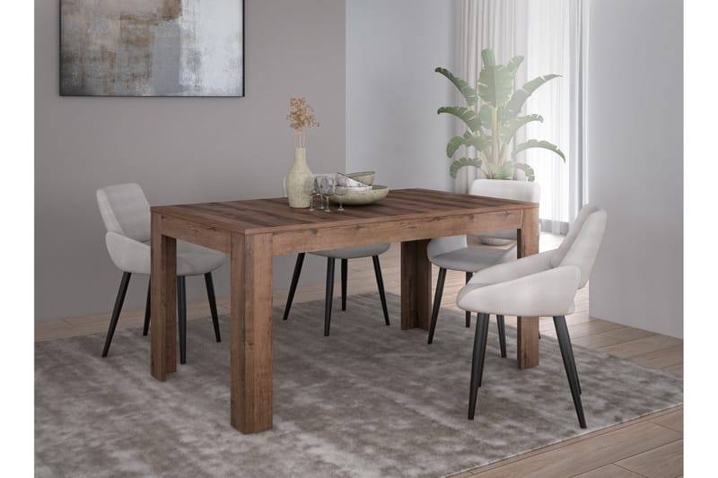 Kulatas Förlängningsbart Matbord 160 cm - Brun - Möbler - Bord