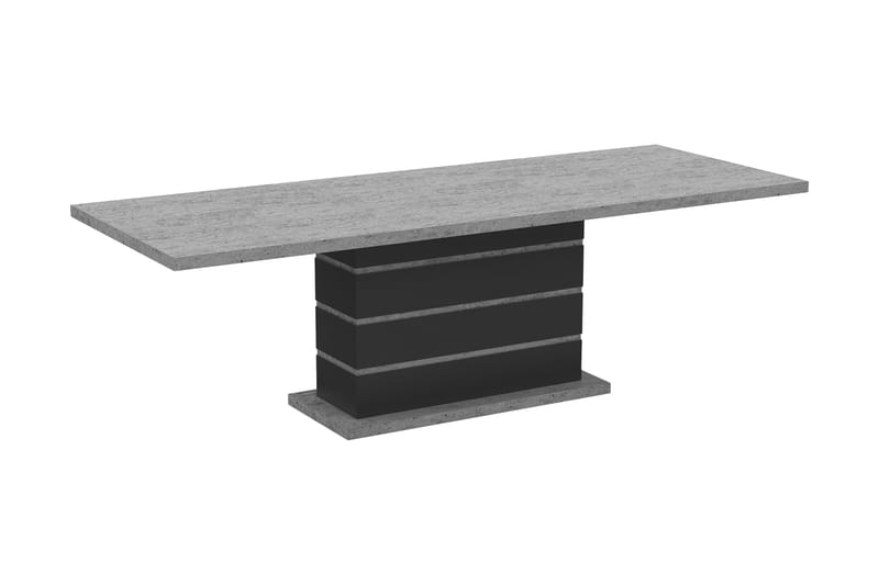 KULMBACH Förlängningsbart Matbord 200/240 cm Grå/Svart - Bord - Matbord & köksbord