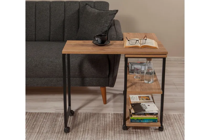 Lantenot Sidobord 76 cm - Natur/Svart - Möbler - Bord