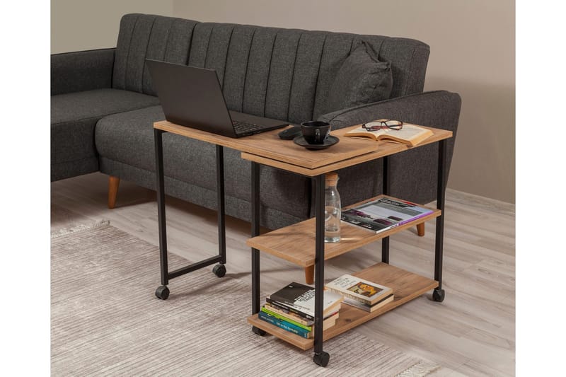 Lantenot Sidobord 76 cm - Natur/Svart - Möbler - Bord