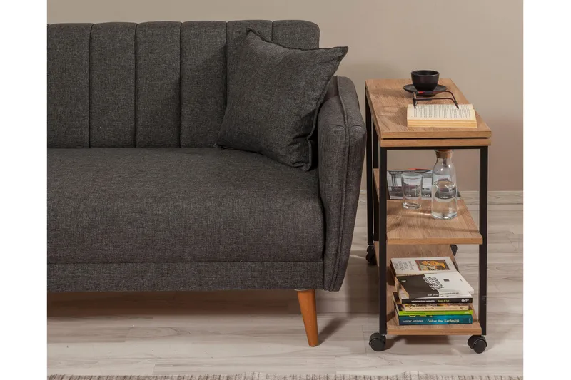 Lantenot Sidobord 76 cm - Natur/Svart - Möbler - Bord