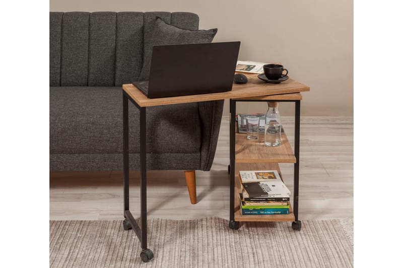 Lantenot Sidobord 76 cm - Natur/Svart - Möbler - Bord