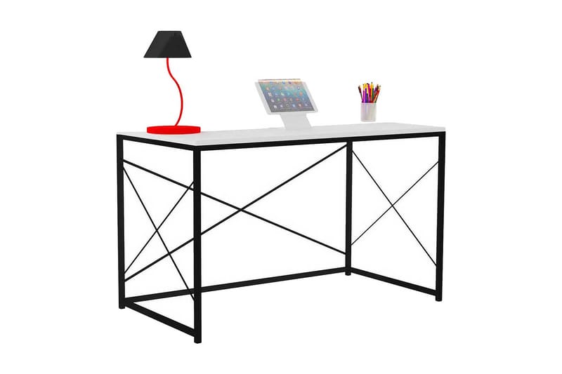 LAVIDO Skrivbord 121x72x121 cm Vit - Möbler - Bord