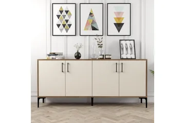 Levents Avlastningsbord 180 cm - Valnöt/Krämvit - Möbler - Bord