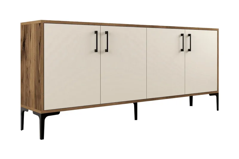 Levents Avlastningsbord 180 cm - Valnöt/Krämvit - Möbler - Bord