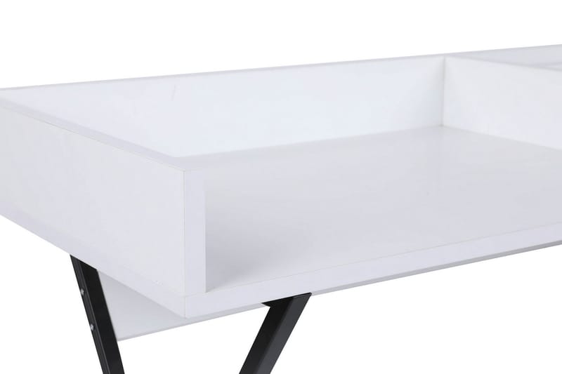 Levents Sminkbord 100 cm - Vit/Svart - Möbler - Bord