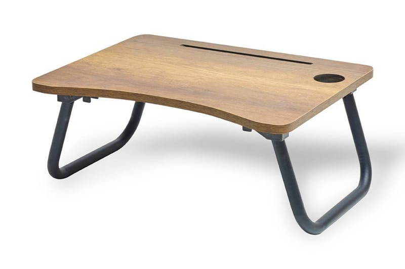 LIDUMS Laptopställ 60 cm Valnötsbrun/Svart - Möbler - Bord