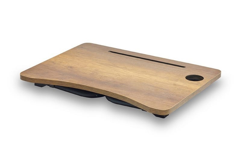 LIDUMS Laptopställ 60 cm Valnötsbrun/Svart - Möbler - Bord