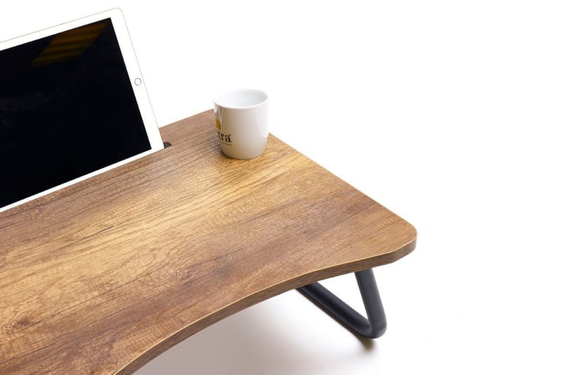 LIDUMS Laptopställ 60 cm Valnötsbrun/Svart - Möbler - Bord