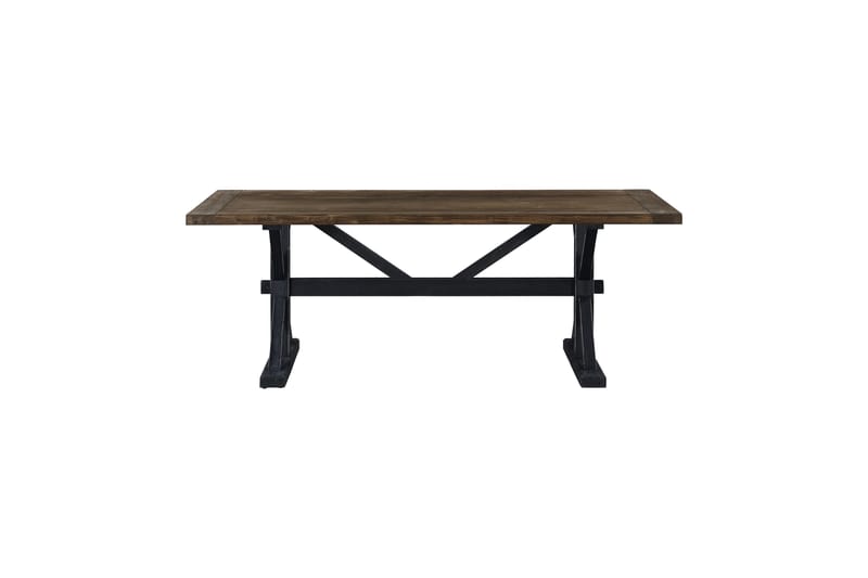 LIRE Premium Förlängningsbart Matbord 200 cm Natur/Svart - Bord - Matbord & köksbord