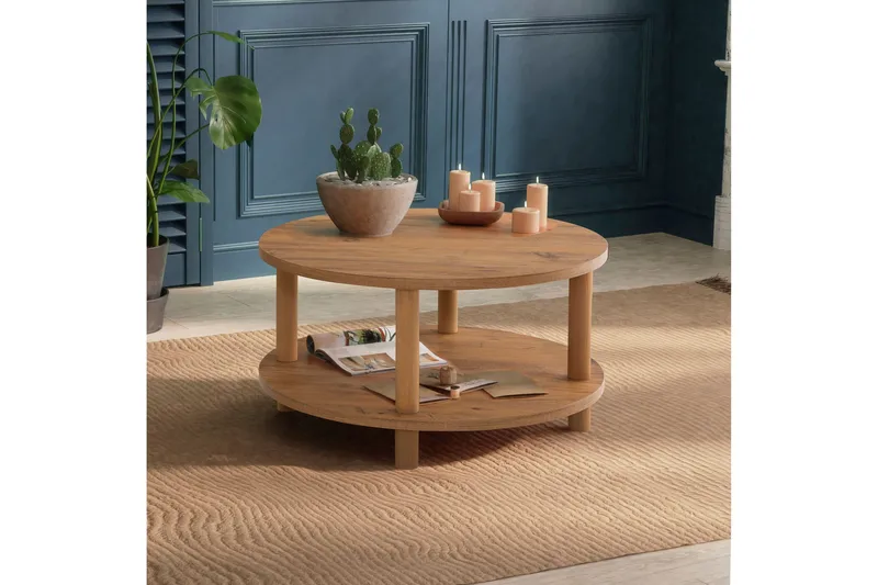 Lofita Soffbord 70x43,7x70 cm Runt - Grön - Möbler - Bord