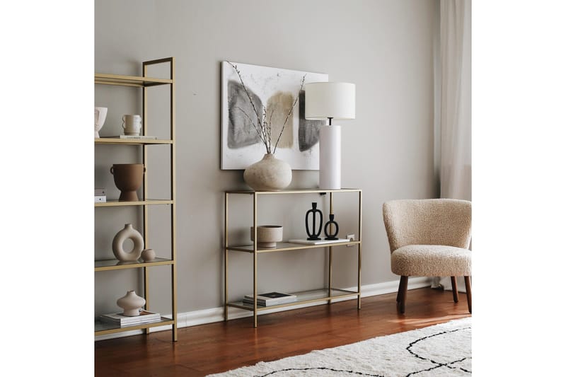 Lychester Avlastningsbord 100 cm - Guld - Möbler - Bord