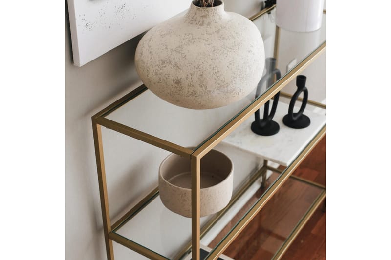 Lychester Avlastningsbord 100 cm - Guld - Möbler - Bord