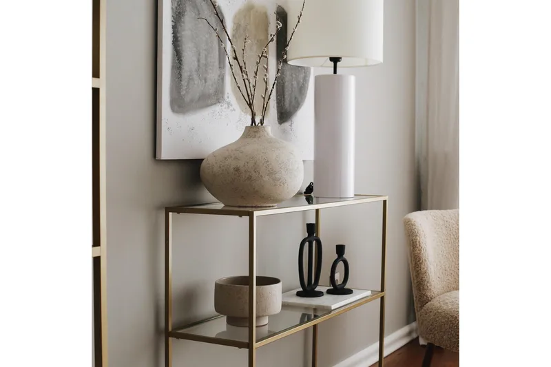 Lychester Avlastningsbord 100 cm - Guld - Möbler - Bord