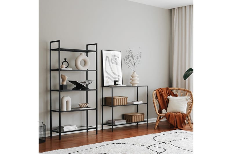 Lychester Avlastningsbord 100 cm - Svart - Möbler - Bord