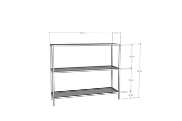 Lychester Avlastningsbord 100 cm - Svart - Möbler - Bord