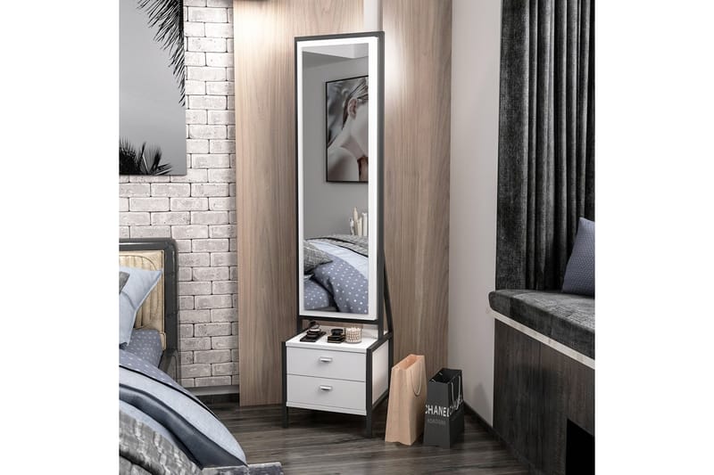 MADAKA Sminkbord 41 cm Vit - Möbler - Bord