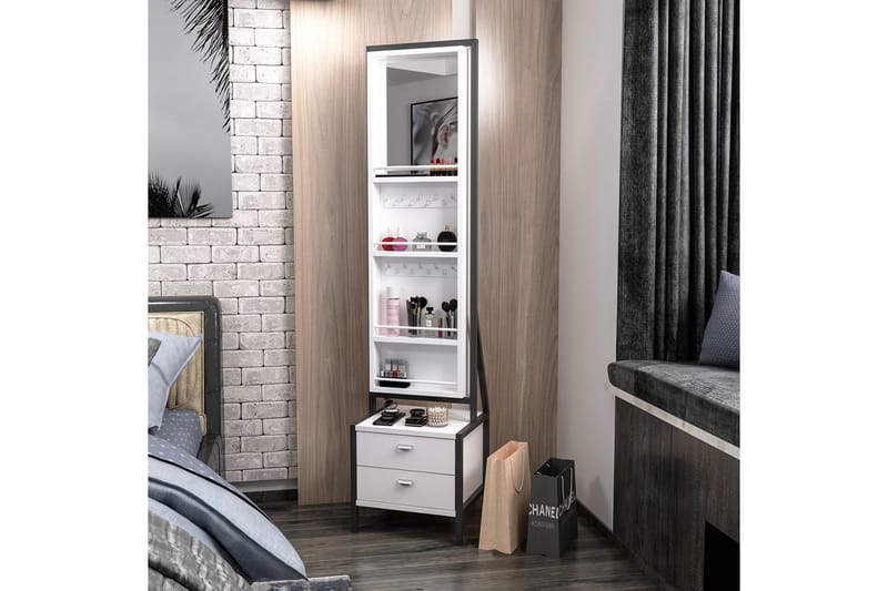 MADAKA Sminkbord 41 cm Vit - Möbler - Bord