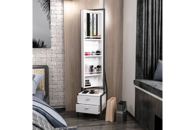MADAKA Sminkbord 41 cm Vit - Möbler - Bord