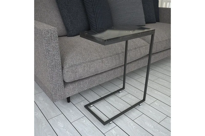 Maddeson Sidobord 46 cm - Svart/Vit - Möbler - Bord