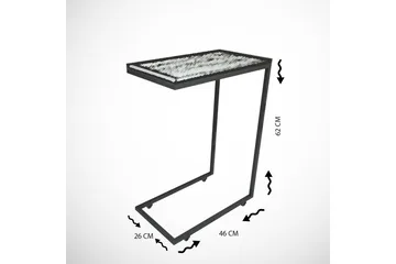 Maddeson Sidobord 46 cm - Svart/Vit - Möbler - Bord