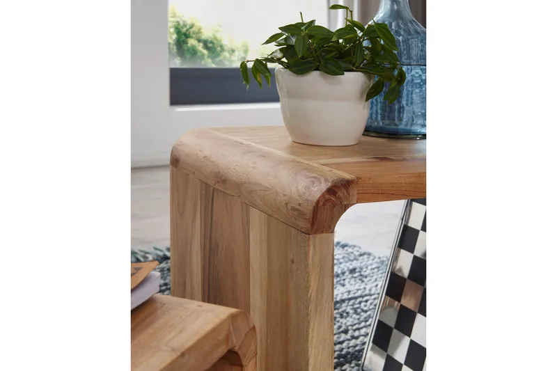 Mancheno Satsbord 36 cm 2 Bord - Akacia - Möbler - Bord