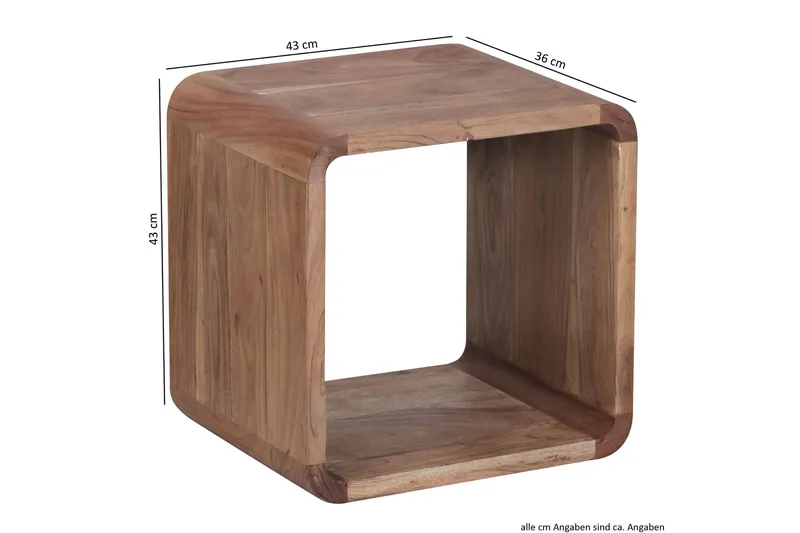 Mancheno Satsbord 36 cm 2 Bord - Akacia - Möbler - Bord