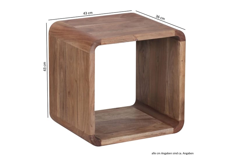 Mancheno Satsbord 36 cm 2 Bord - Akacia - Möbler - Bord