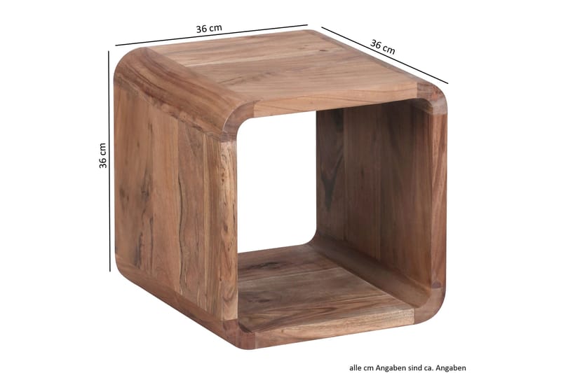 Mancheno Satsbord 36 cm 2 Bord - Akacia - Möbler - Bord