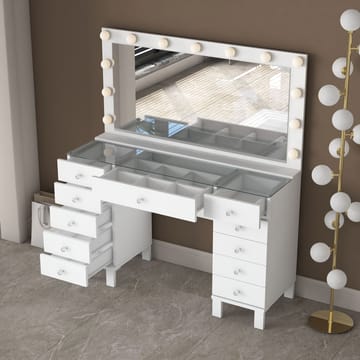 Mardal Sminkbord 120x73,6x40 cm - Vit - Möbler - Bord