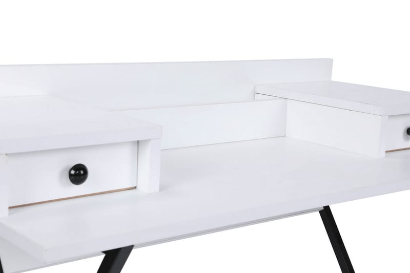 MARGAN Sminkbord 100 cm Vit/Svart - Bord - Sminkbord