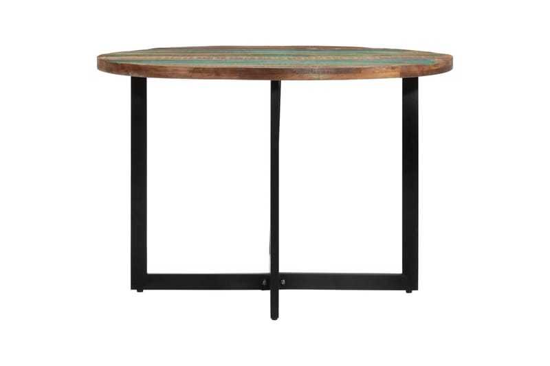 Matbord 110x75 cm massivt återvunnet trä - Flerfärgsdesign - Möbler - Bord