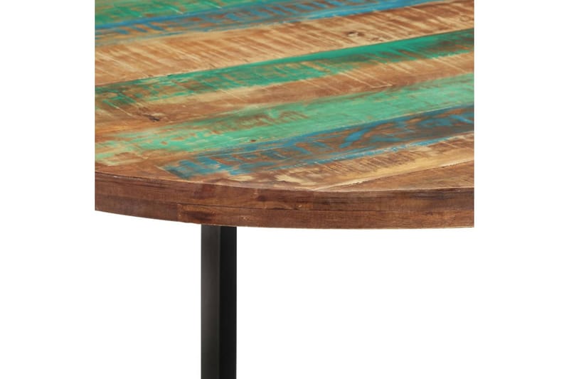 Matbord 110x75 cm massivt återvunnet trä - Flerfärgsdesign - Möbler - Bord