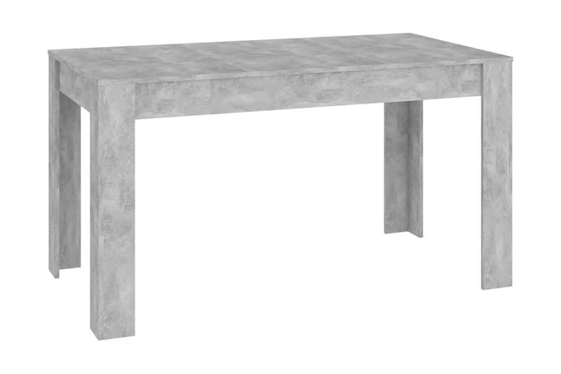 Matbord betonggrå 140x74,5x76 cm spånskiva - Grå - Möbler - Bord