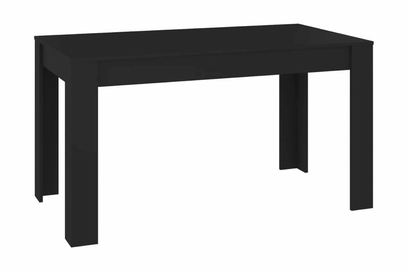 Matbord svart 140x74,5x76 cm spånskiva - Svart - Möbler - Bord