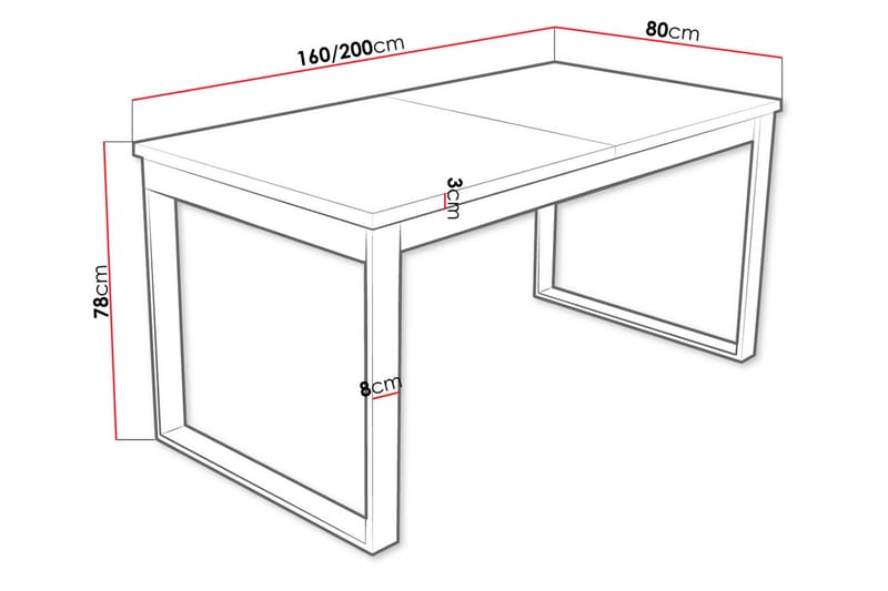 Matbord - Svart|Ek - Bord - Matbord & köksbord