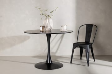 Matbord Venture Home Glade Matbord 100x74 cm Runt Black - Möbler - Bord