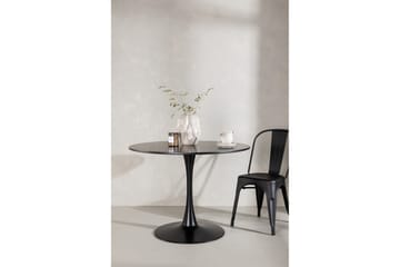 Matbord Venture Home Glade Matbord 100x74 cm Runt Black - Möbler - Bord