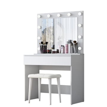 Matlerd Sminkbord 90x76,8x45 cm - Vit - Möbler - Bord